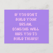 Bouw Uw Vertrouwen van het Advies van de Dream Bri Briefkaart (Voorkant)