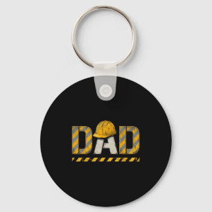 Bouw vader vaderdag vader retro vintage sleutelhanger