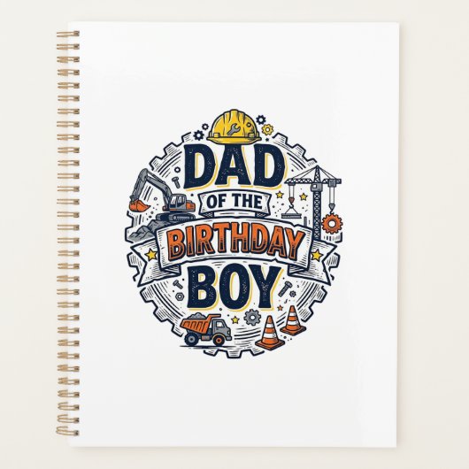 Bouw vader van de verjaardagsjongen shirt ontwerp_ planner (Voorkant)