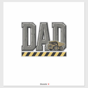 Bouw vader vintage gravure T-shirt ontwerp_ Sticker
