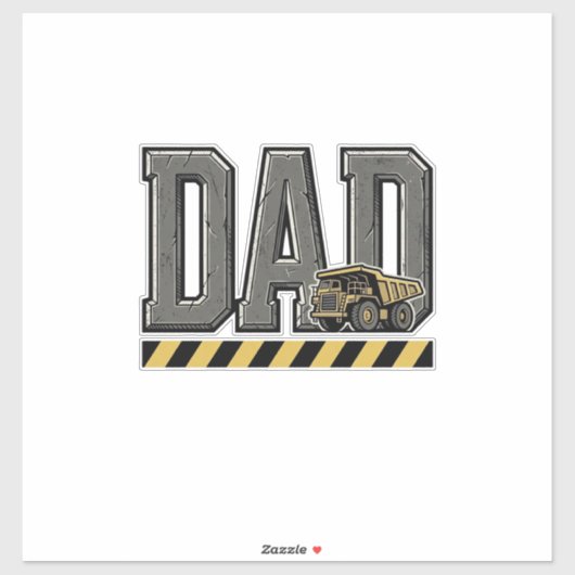 Bouw vader vintage gravure T-shirt ontwerp_ Sticker (Vel)