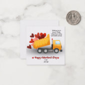 Bouw Valentijnskaart Notitiekaartje (Voorkant / Achterkant in situ)