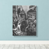 Bouw van Avenue de l'Opera Canvas Afdruk (Insitu (Houten vloer))