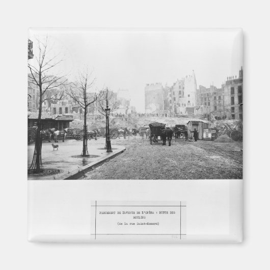 Bouw van Avenue de l'Opera Magneet (Voorkant)
