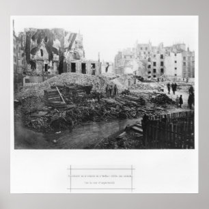 Bouw van Avenue de l'Opera Poster