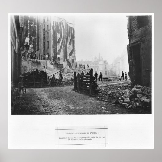 Bouw van Avenue de l'Opera Poster (Voorkant)