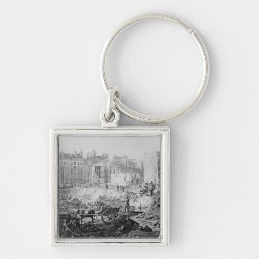 Bouw van Avenue de l'Opera Sleutelhanger (Voorkant)