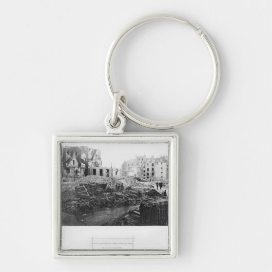 Bouw van Avenue de l'Opera Sleutelhanger (Voorkant)