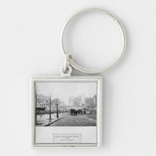 Bouw van Avenue de l'Opera Sleutelhanger (Voorkant)
