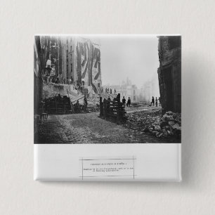 Bouw van Avenue de l'Opera Vierkante Button 5,1 Cm