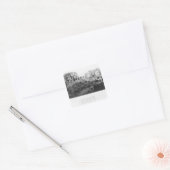 Bouw van Avenue de l'Opera Vierkante Sticker (Envelop)