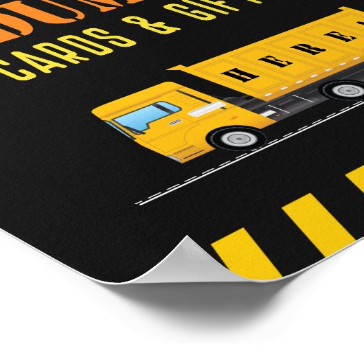 Bouw van Baby showers Kaarten en geschenken Poster (Hoek)