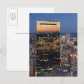 Bouw van Boston met lichte trails op de weg Briefkaart (Voorkant / Achterkant)