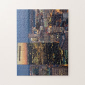 Bouw van Boston met lichtspoor op de weg Legpuzzel (Verticaal)