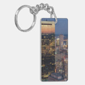 Bouw van Boston met lichtspoor op de weg Sleutelhanger (Voorkant Links)