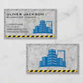 Bouw van bouwplaats | Betonstaal Visitekaartje (Voorkant / Achterkant)