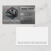 Bouw van bouwplaats | Metaalstaal Bord Visitekaartje (Voorkant / Achterkant)