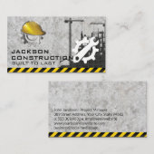 Bouw van bouwplaats | Werk in uitvoering Visitekaartje (Voorkant / Achterkant)