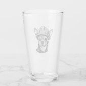 Bouw van Chihuahua-bouwvakker Glas (Achterkant)