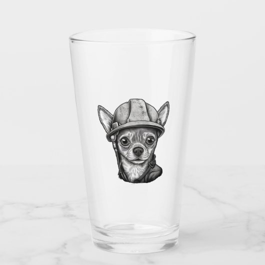 Bouw van Chihuahua-bouwvakker Glas (Voorkant)