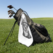 Bouw van Chihuahua-bouwvakker Golfhanddoek (Groen)