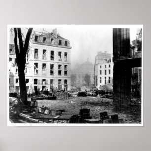 Bouw van de Avenue de l'Opera Poster