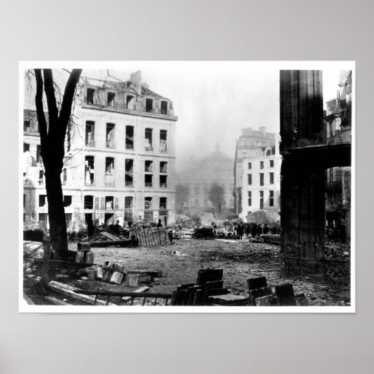 Bouw van de Avenue de l'Opera Poster (Voorkant)