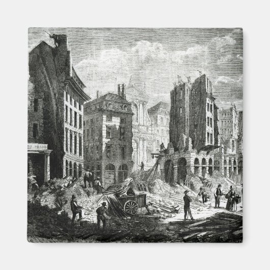 Bouw van de Boulevard de Sebastopol Magneet (Voorkant)
