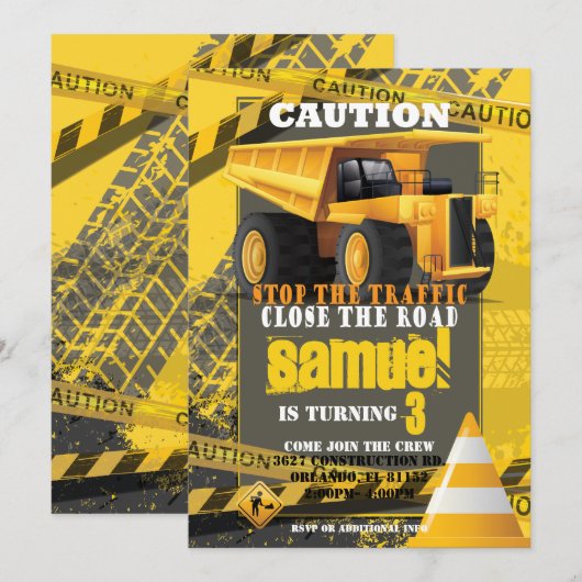 Bouw van de dag kaart (Voorkant / Achterkant)