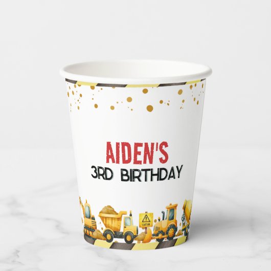 Bouw van de dag papieren bekers (Achterkant)