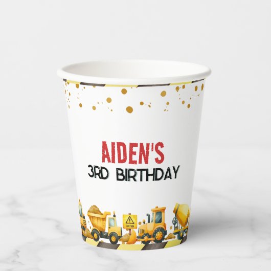 Bouw van de dag papieren bekers (Voorkant)