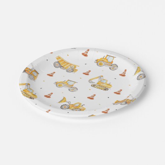 Bouw van de dag papieren bordje (Gekanteld)