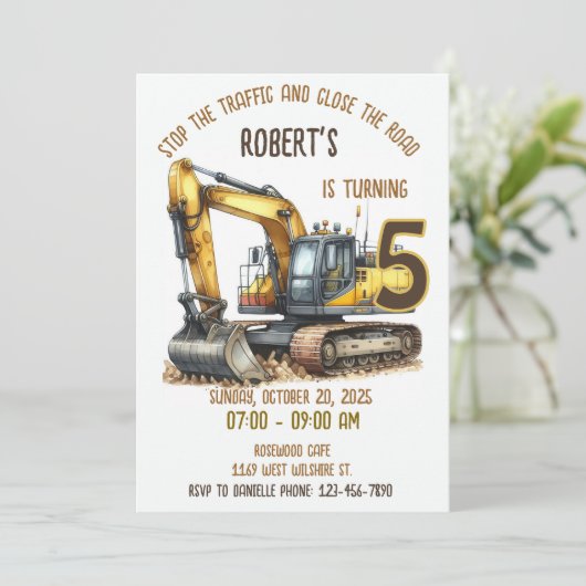 Bouw van de dag van de uitnodiging (Staand voorkant)