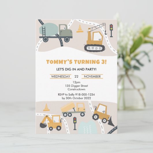 Bouw van de dag van de uitnodiging (Staand voorkant)