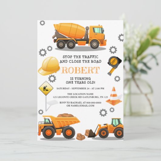 Bouw van de dag van de uitnodiging (Staand voorkant)