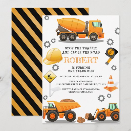 Bouw van de dag van de uitnodiging (Voorkant / Achterkant)