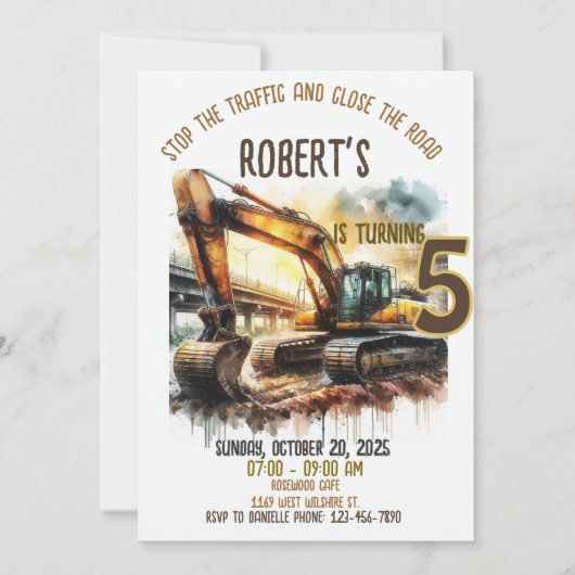 Bouw van de dag van de uitnodiging (Voorkant)