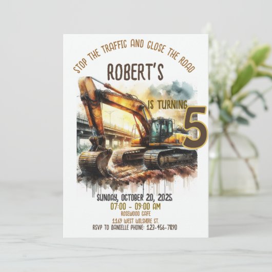 Bouw van de dag van de uitnodiging (Staand voorkant)