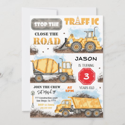 Bouw van de dag van de uitnodiging (Voorkant)