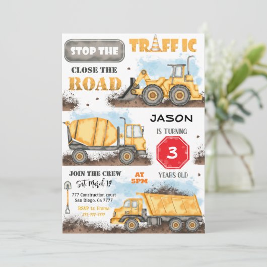 Bouw van de dag van de uitnodiging (Staand voorkant)