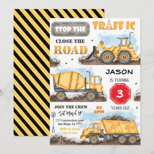 Bouw van de dag van de uitnodiging (Voorkant / Achterkant)