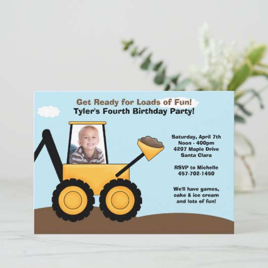 Bouw van de dag van uitnodiging (Staand voorkant)