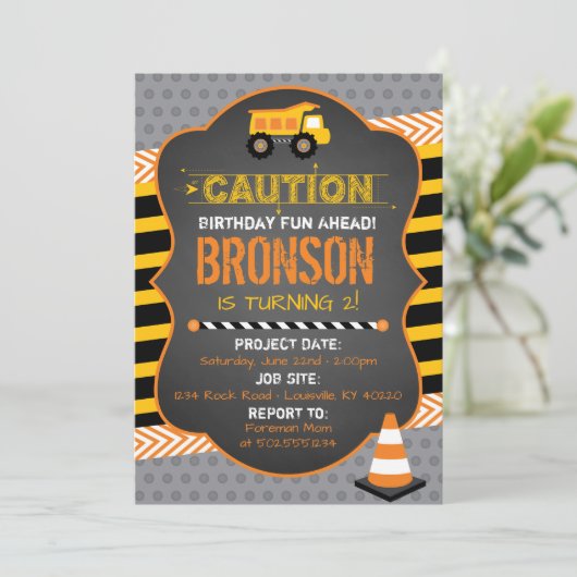 Bouw van de dag van uitnodiging (Staand voorkant)