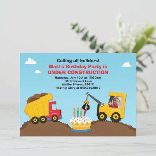 Bouw van de dag van uitnodiging (Staand voorkant)