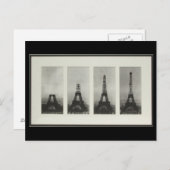 Bouw van de Eiffel Tower Paris Briefkaart Frankrij (Voorkant / Achterkant)