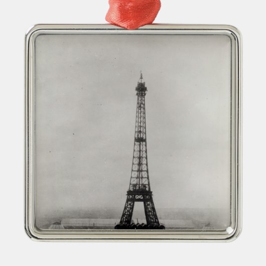 Bouw van de Eiffeltoren Metalen Ornament (Voorkant)
