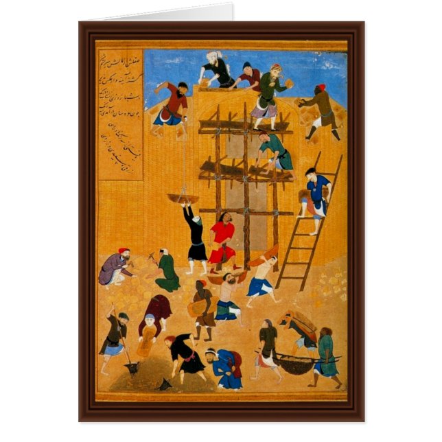 Bouw van de Fort van Kharnaq door Kamaleddin (Voorkant)