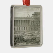 Bouw van de hoofdingang van het Louvre, Parijs Metalen Ornament (Rechts)