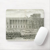 Bouw van de hoofdingang van het Louvre, Parijs Muismat (Met muis)