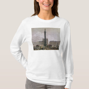 Bouw van de kolom van de Vendome in 1803-10 T-shirt